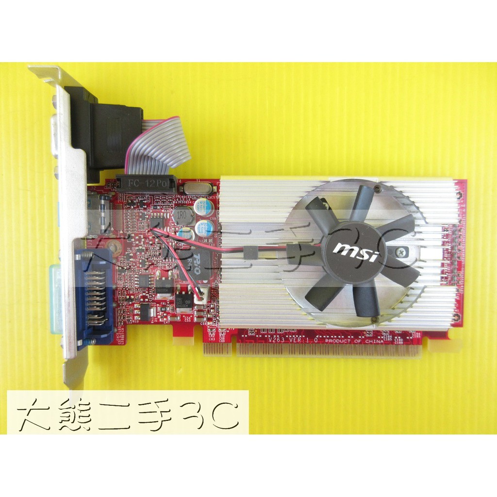 顯示卡 MSI N520GT-MD2GD3/LP GT520 2G DDR3 64bit (598)【大熊二手3C】