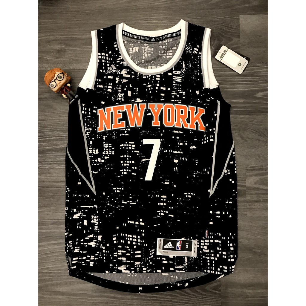 [BBK正版] Adidas sw #7 紐約尼克隊 Carmelo Anthony 美版城市星空款 甜瓜NBA球衣