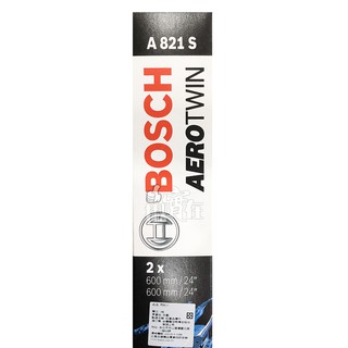 ◀揪實在▶(可刷卡) BOSCH A821S 24吋/24吋 軟骨式雨刷