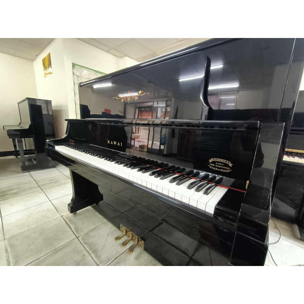 KAWAI 頂級紀念款 KU-80 中古鋼琴 鑲花大譜架 定弦裝置 67800元 二手鋼琴 首選