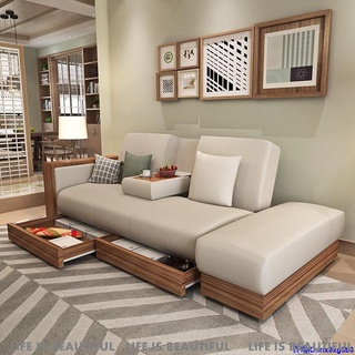 （免運）乳膠沙發可變床 多功能收納日式北歐布藝 沙發小戶型整裝省空間家具v_0lnooapz