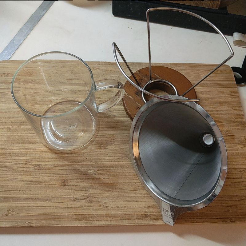 二手🎯Driver 304不鏽鋼咖啡濾杯（2人份）臺灣製