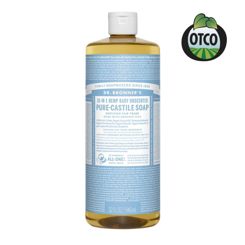 全新布朗博士DR.BRONNER'S溫和嬰兒（玫瑰）潔膚露946ml