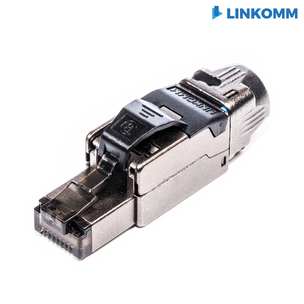 【LINKOMM】CAT8 CAT6A 免工具組裝水晶頭 免工具水晶頭 遮蔽式金屬水晶頭 PCB電路板 RJ45