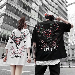 ins短袖t恤男士夏季夏裝情侶上衣服寬松韓版潮流五分半袖體恤潮牌