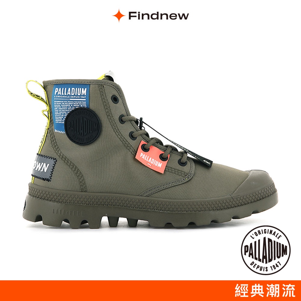 PALLADIUM PAMPA LITE 潮流標語防潑水軍靴  墨綠 男女共款 77082-308  【Findnew】