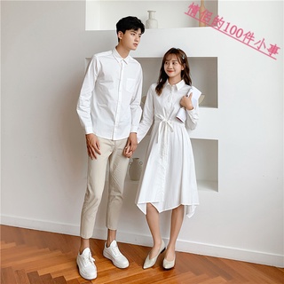 【COUPLE】情侶裝💕💕秋裝新款長袖同色系韓版ins風一衣一女