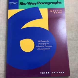 請購買正版書 Six-way Paragraphs Advanced Level 原價380