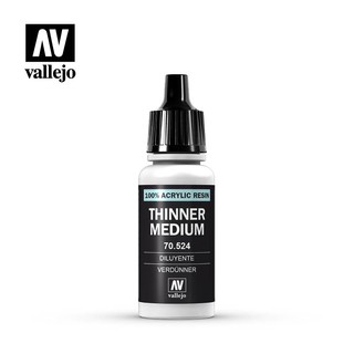【顏料】【Vallejo】【輔助溶劑】70524 - 稀釋液 Thinner Medium