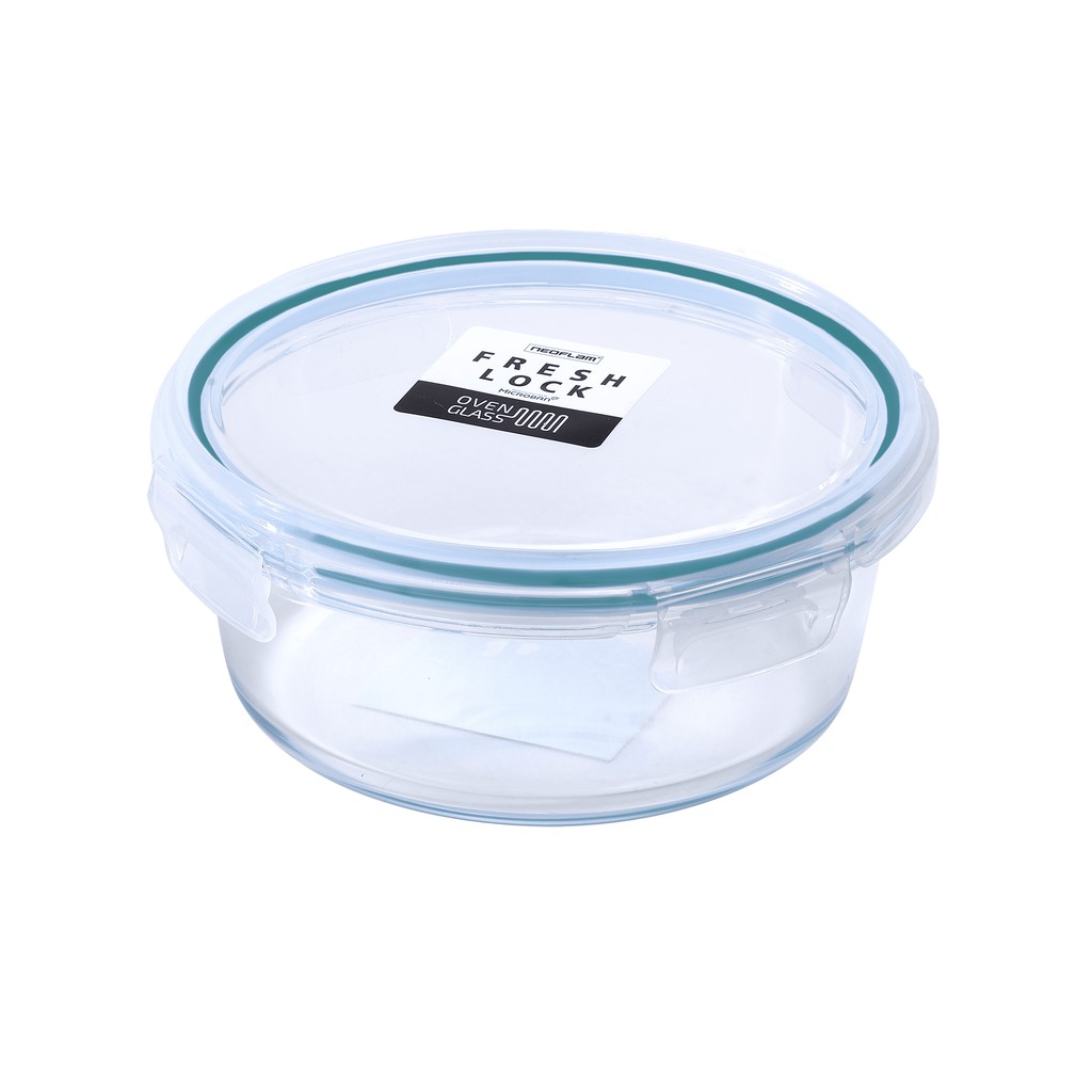 NEOFLAM 耐熱玻璃保鮮盒-圓形-620ml