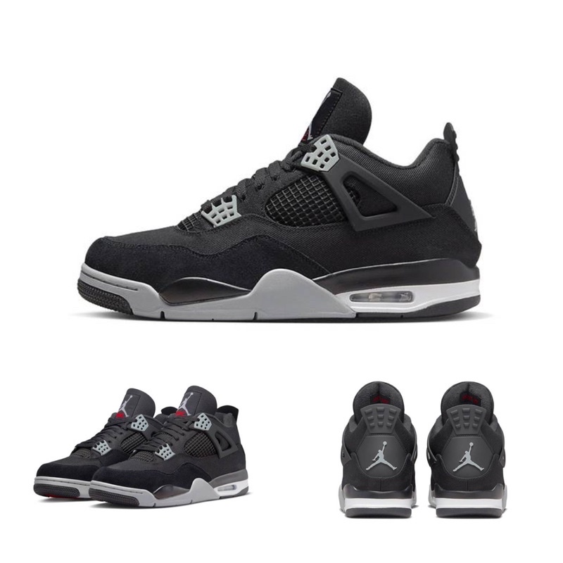 Quality Sneakers - Jordan 4 Black Canvas 阿姆 暗黑 帆布 DH7138-006