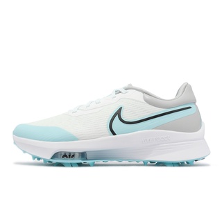 Nike 高爾夫球鞋 Air ZM Infinity Tour Next% 寬楦 白藍 男鞋 DM8446-114