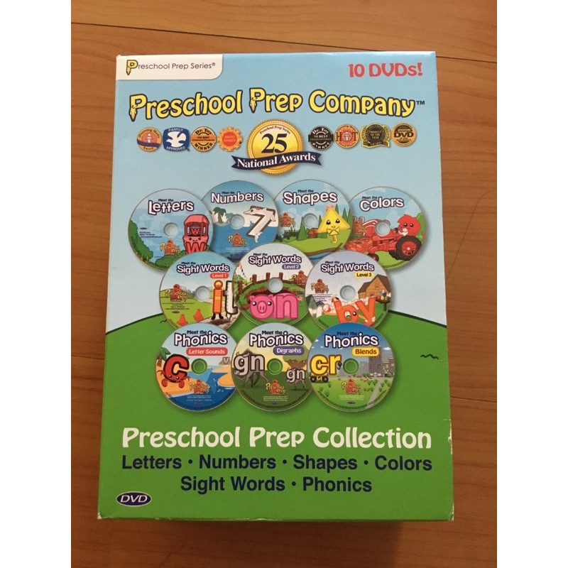 美國Preschool prep company幼兒美語DVD10片（限yunili下單）