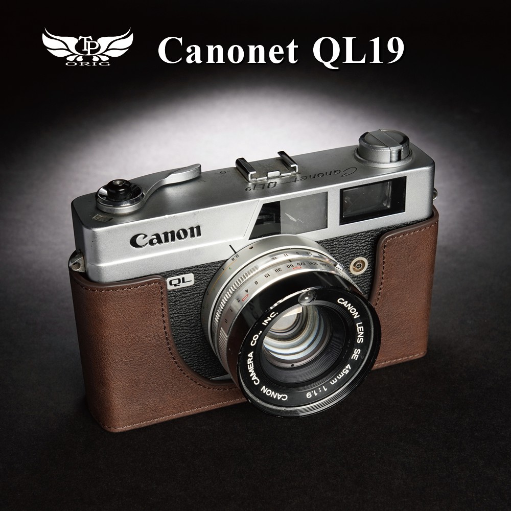 【台灣TP】 Canon Canonet QL19 QL17 第一代 真皮底座 牛皮 相機包 相機皮套