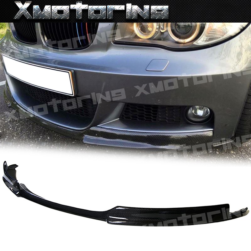 XM碳纖維精品 BMW E82 E88 M包 M-Tech MSports V款 碳纖維前下巴 M-Sport 空力套件