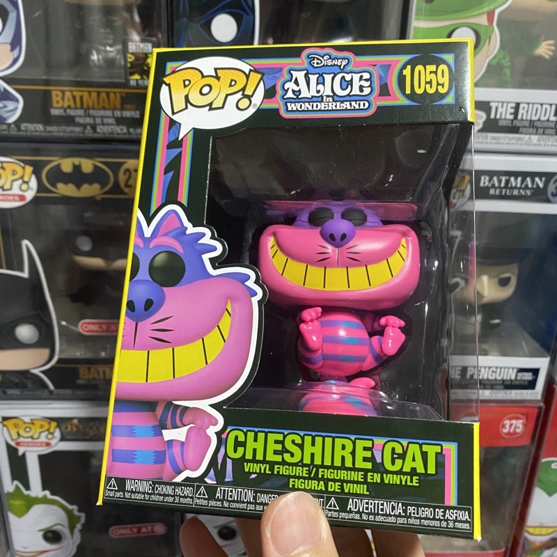 [李大] 正版現貨 Funko POP 迪士尼 愛麗絲夢遊仙境 柴郡貓 妙妙貓 黑光 Cheshire #1059