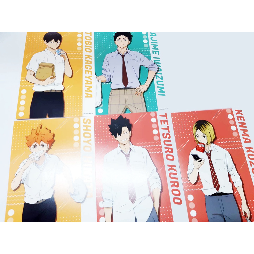 日版排球少年 合同練習會明信片影山飛雄日向翔陽孤爪研磨黑尾鐵朗岩泉一 蝦皮購物