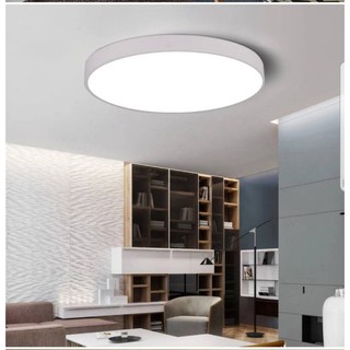 【四方圓LED照明】北歐風格 圓型防潮吸頂燈 36w 40cm 適用浴室陽臺 白光/自然光 一年保固 全電壓 臺灣現貨