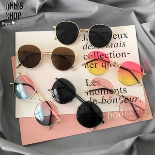 🍒Ann’s Shop🍒四月新款—高質量微圓框墨鏡 太陽眼鏡 小紅書爆款 夏天 太陽 防曬 抗UV 眼鏡 海邊 出國
