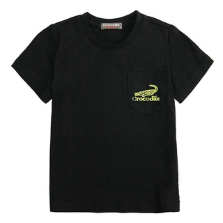 Crocodile Junior『小鱷魚童裝』559431圓領LOGO撞色T恤-JIAPIN（珈品生活選品）