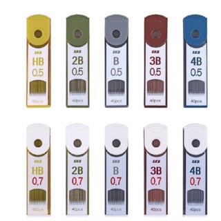 【二加一文具】 SKB自動鉛筆芯 0.5mm /0.7mm 規格：HB、B、2B、3B、4B鉛筆筆芯 鉛筆芯 PR-30
