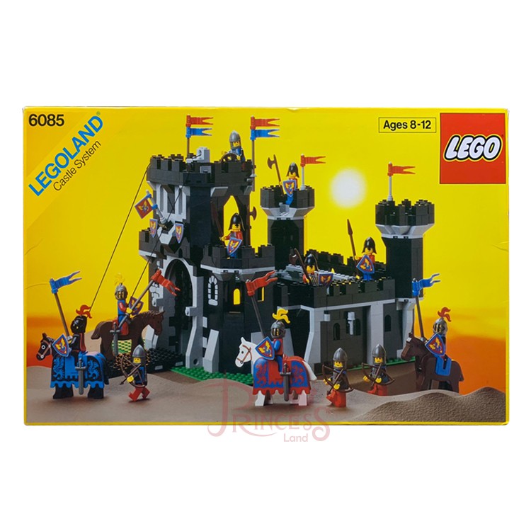 公主樂糕殿 LEGO 樂高 絕版 盒裝 二手 1988年 6085 城堡 黑色騎士 黑色君主城堡 S007