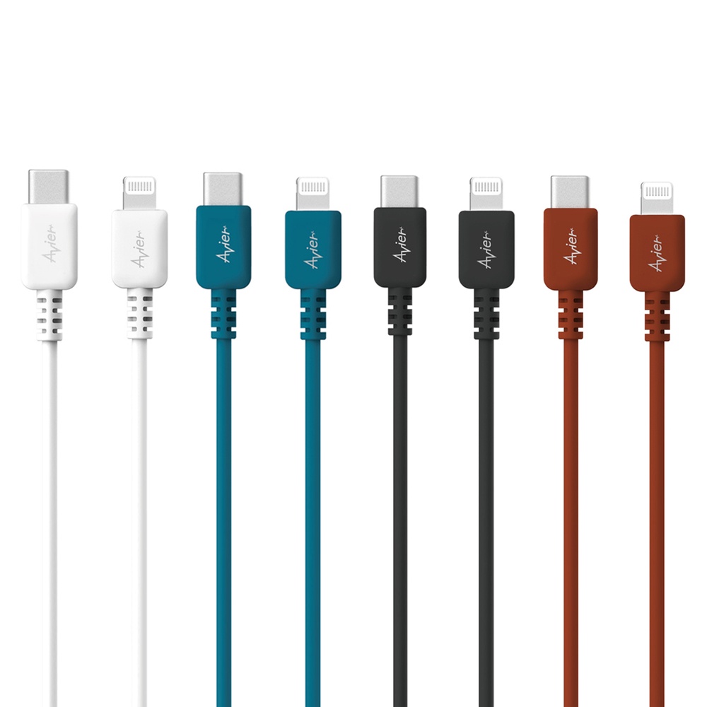 Avier MFI認證COLOR MIX USB C to Lightning高速充電傳輸線(1M) 現貨 廠商直送