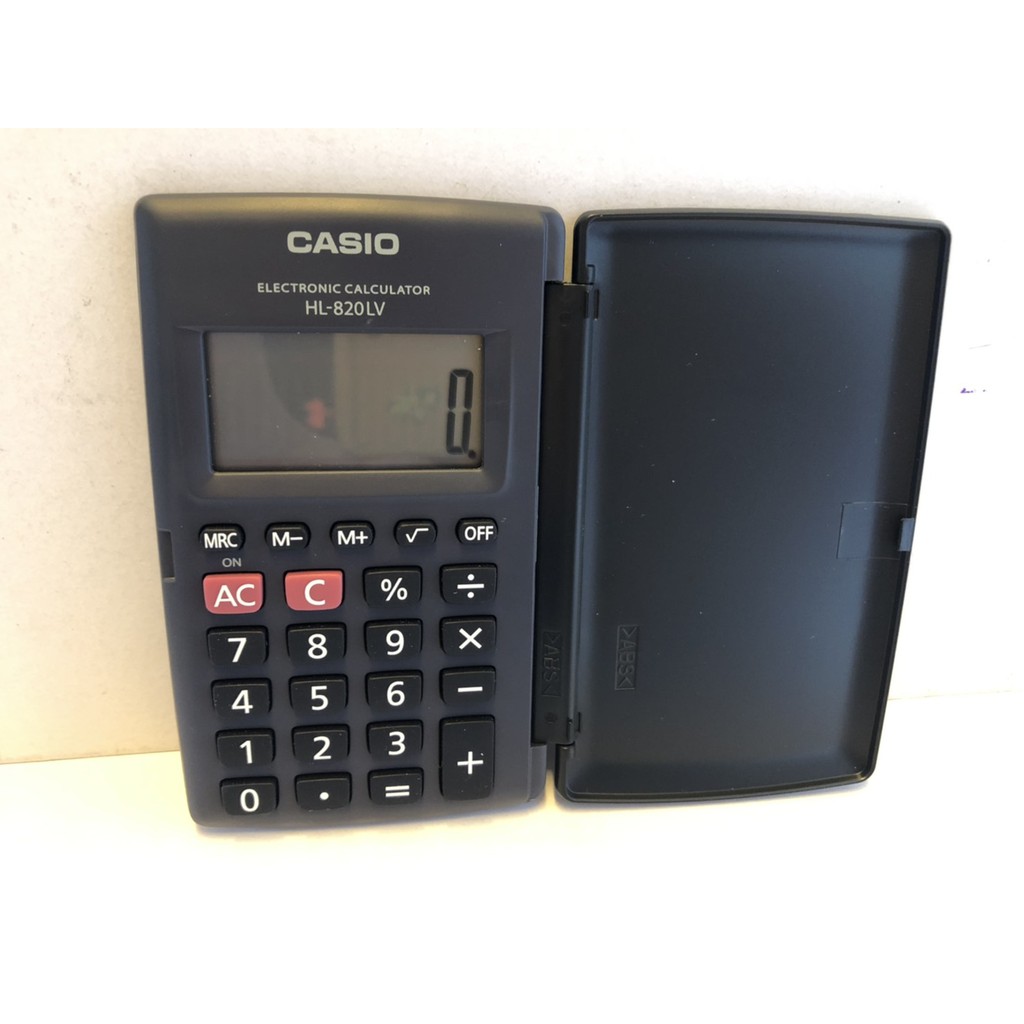 CASIO / HL-820LV / 計算機 / 8位數 / 硬殼型計算機，附掀蓋硬殼 / 國家考試專用