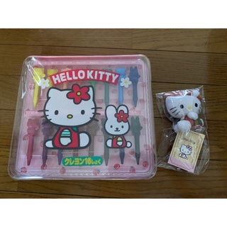 日本三麗鷗正品哈囉凱蒂貓hello kitty Sanrio 大盒 蠟筆 16色 美術 藝術 文具造型筆