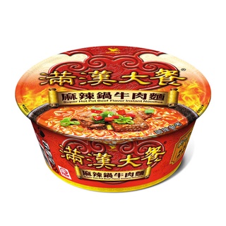 統一 滿漢大餐麻辣鍋牛肉麵(碗)[箱購] 204g x 6【家樂福】