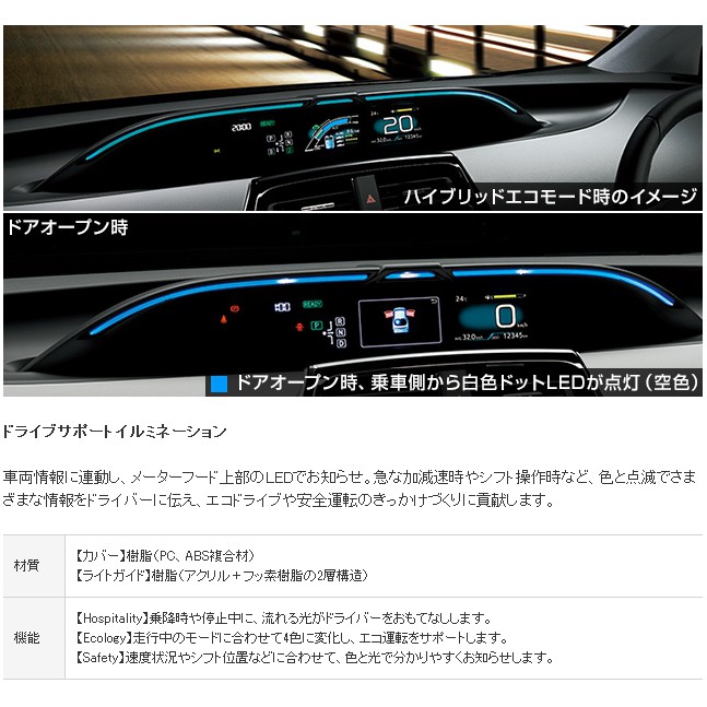 Toyota Prius 4 PHV 日本原廠 儀表燈 儀表氣氛燈