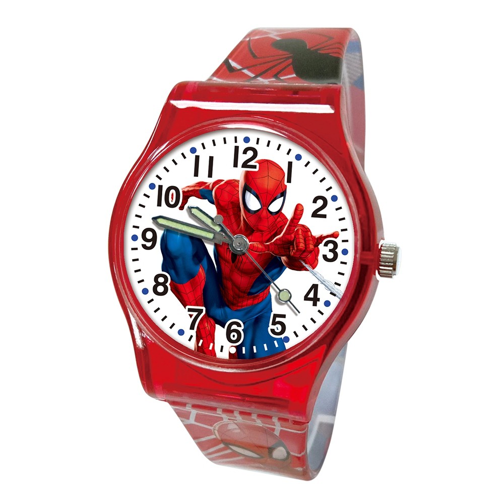 【MARVEL漫威】蜘蛛人兒童手錶（大膠/正版授權/兒童學習手錶)