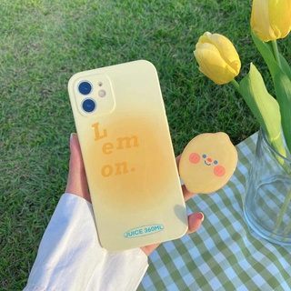 Iphone Ins风日韓漸變黃色iphone12promax蘋果11手機殼78plus簡約xr防摔xs男女 蝦皮購物