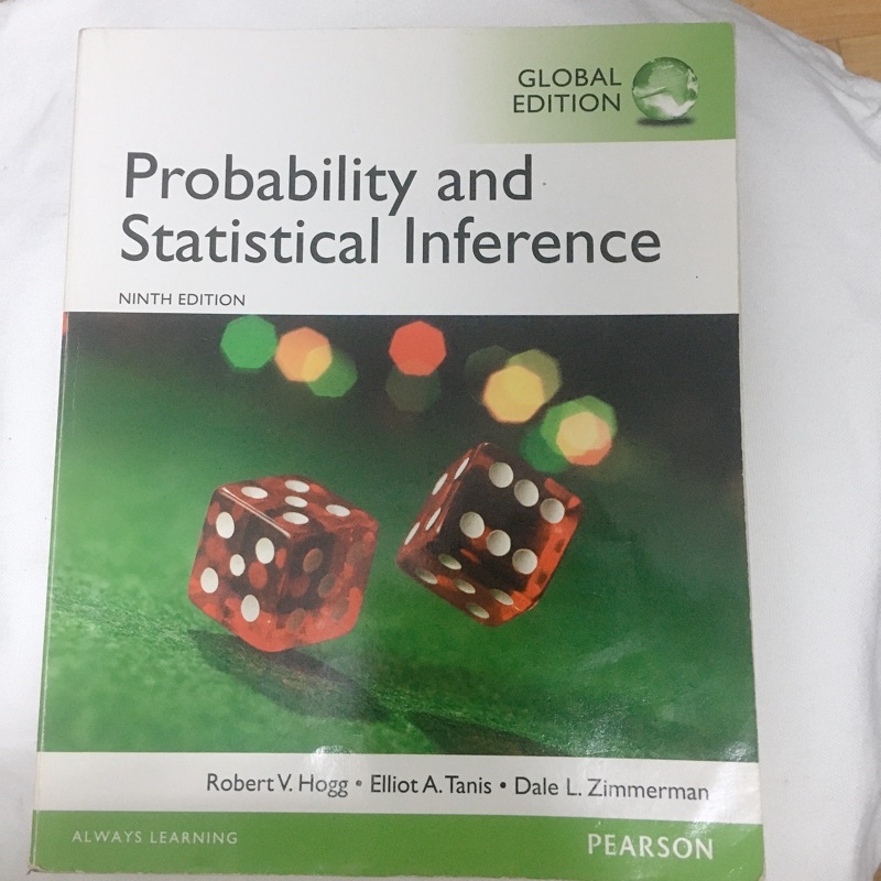 【內頁僅有一些鉛筆註記】Probability and Statistical Inference 第9版 機率統計