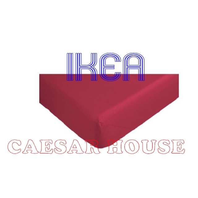 【IKEA】 DVALA床包單人床包-便宜經濟實惠-紅色 90x200cm-租屋族住宿生最愛-╭☆卡思爾☆╮