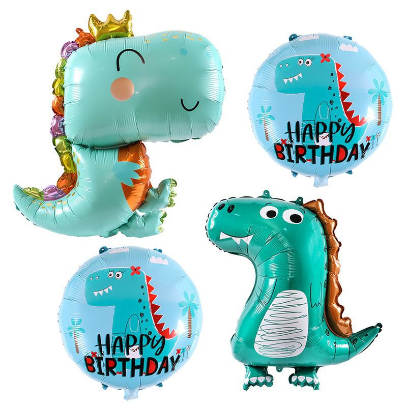 台灣現貨 派對氣球 生日氣球 派對佈置 小恐龍氣球 恐龍生日氣球