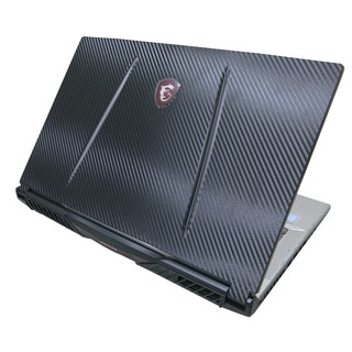 【Ezstick】MSI GP75 9SD 9SE 黑色卡夢紋機身貼 (含上蓋貼、鍵盤週圍貼) DIY包膜