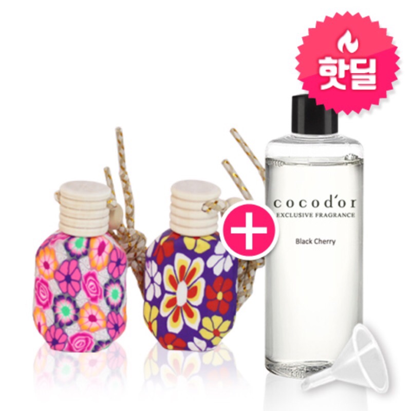【車用陶瓷空瓶*2+補充瓶*1】韓國 Cocodor 陶瓷車用擴香空瓶(15ml)2入+補充瓶1入 特價組