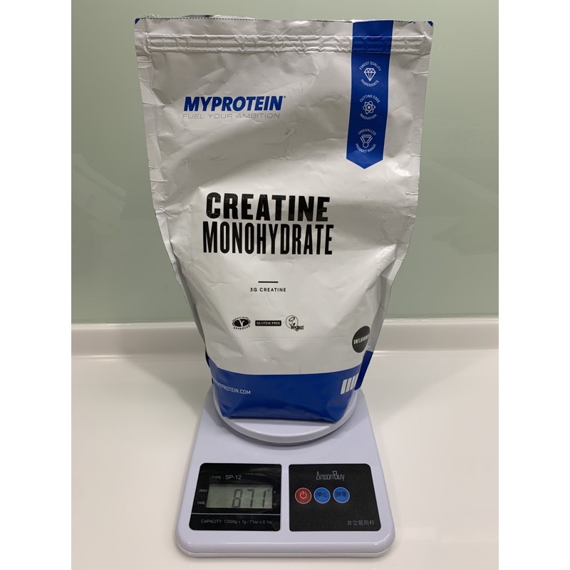 Myprotein creatine monohydrate 肌酸 一水肌酸粉 1公斤裝 8分滿