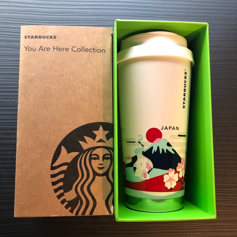 【星巴克】【現貨免運】🇯🇵日本東京Starbucks限定款 富士山隨行杯 保溫杯 保溫瓶(白蓋)