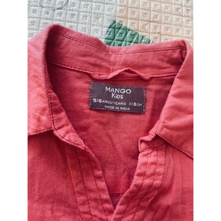 Mango kids女童襯衫女童休閒襯衫