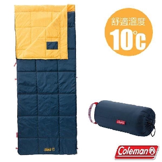 【美國 Coleman】C10 表演者睡袋 Ⅲ 10度C 信封型睡袋 化纖睡袋 露營棉被 科技絨睡袋_CM-34775