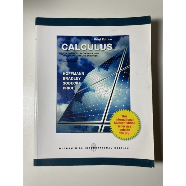 Calculus Brief Edition,11版,微積分原文書,二手書