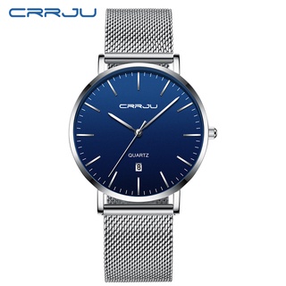 Crrju 頂級品牌豪華男士石英手錶超薄防水 2270 XM 無盒