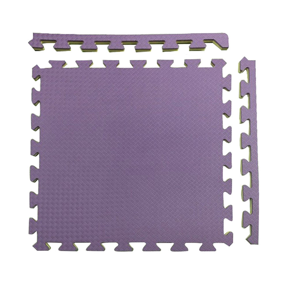 特力屋安全雙色地墊 48x48x1.4cm 4入 紫