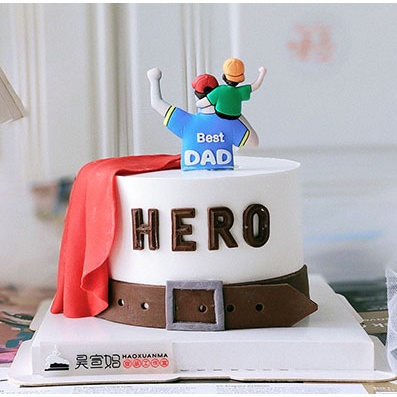 ☀孟玥購物☀父親節 爸爸 軟膠  插牌 插件 蛋糕裝飾 蛋糕插牌 父親節蛋糕 爸爸蛋糕 創意蛋糕