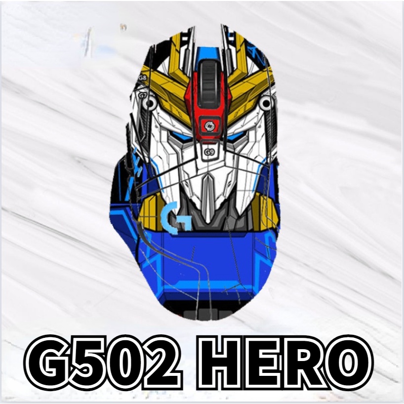 適用於羅技G502滑鼠貼紙Hero SE動漫高達系列磨砂貼膜