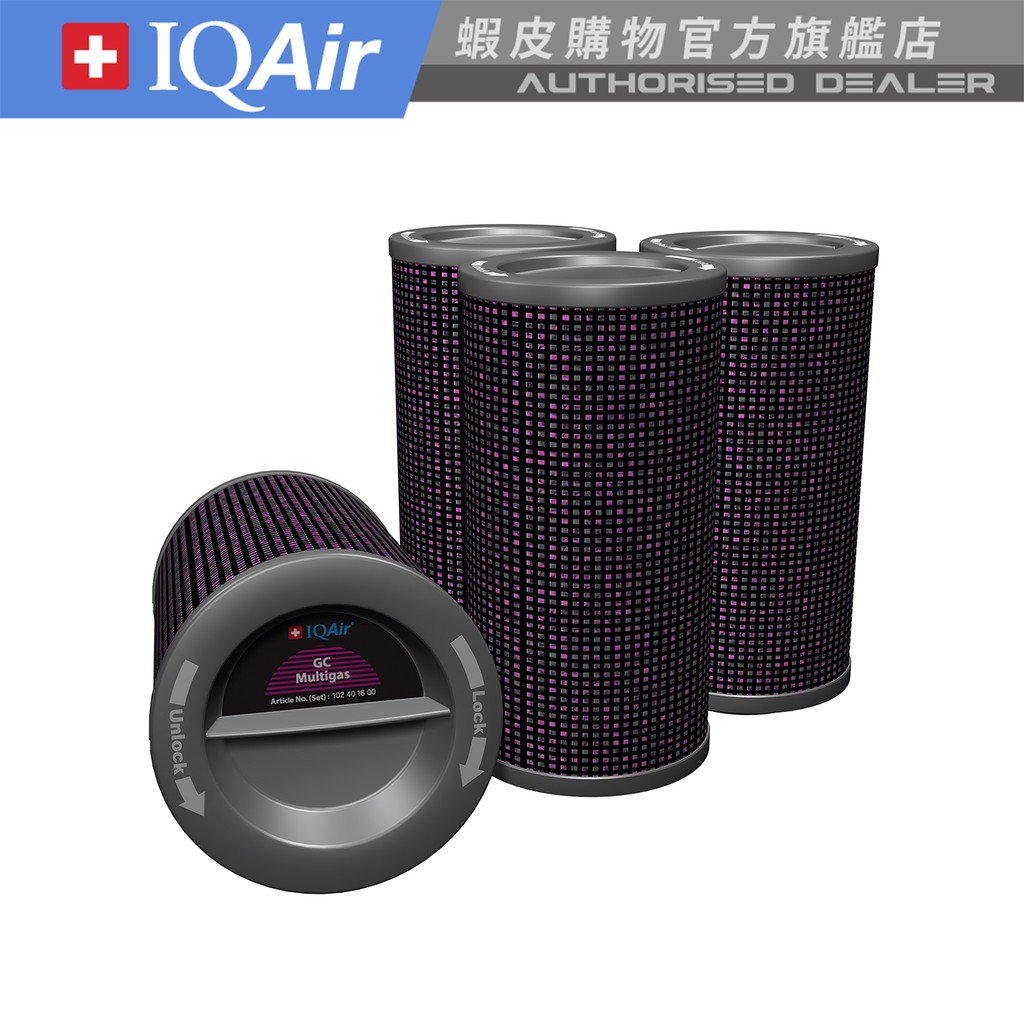 IQAir GC MultiGas 氣體過濾筒