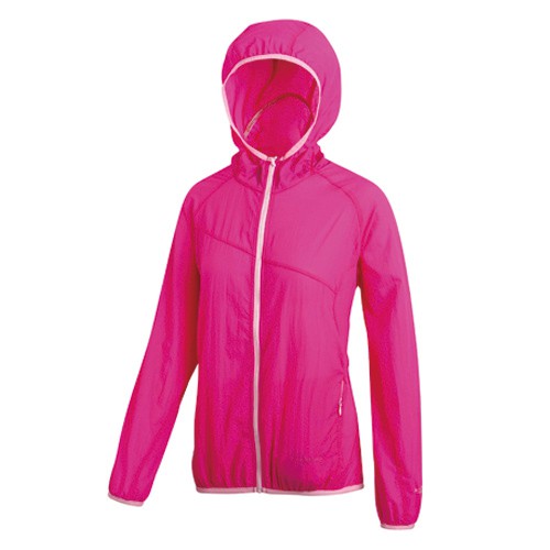 瑞多仕 DH-2075 女15丹微皺抗UV夾克(車衣口袋) 螢粉紅色/淺粉紅色 戶外休閒