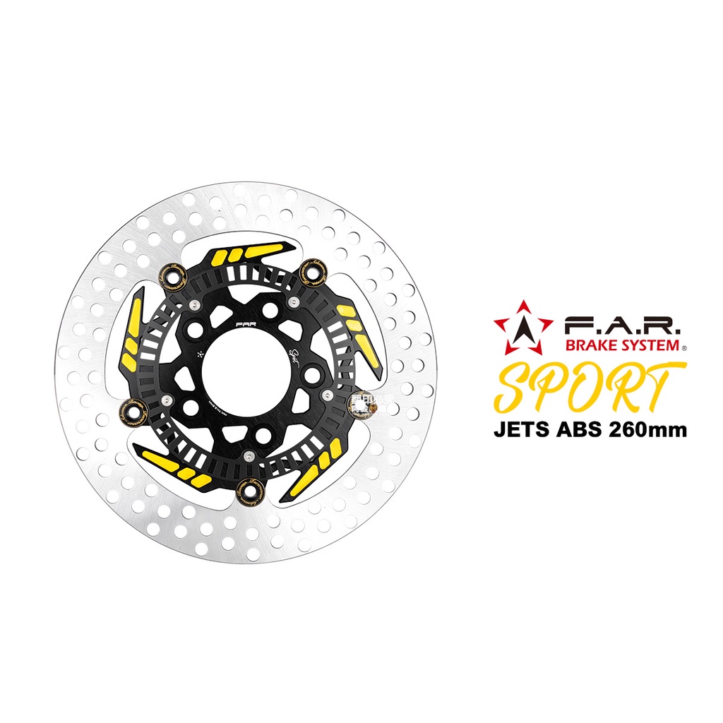 FAR SA SPORT 新版 運動碟 JETS ABS 260mm 黑金釦 KRN / JET SR / JET SL